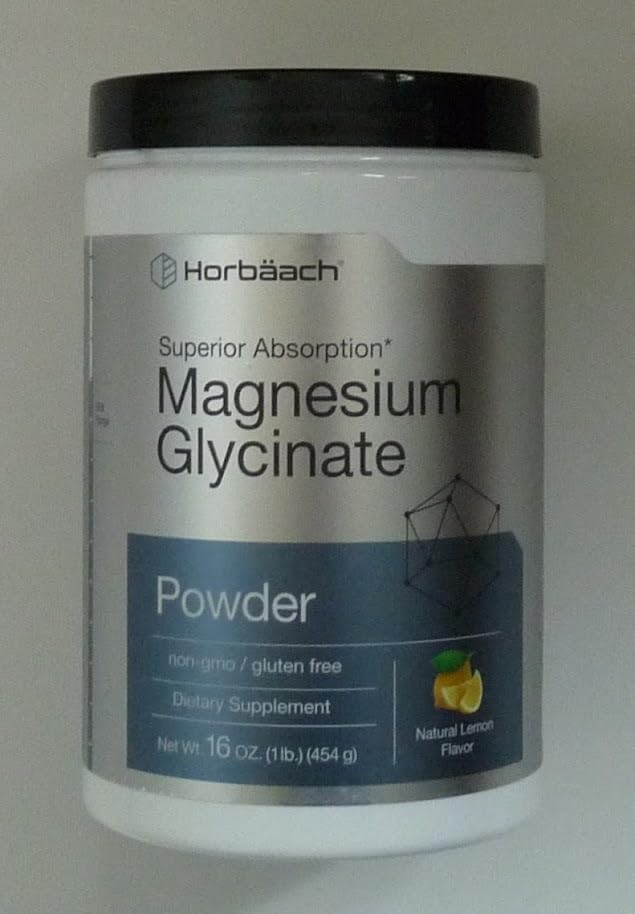 Horbäach Magnesium Glycinate Powder | 1 lb | Lemon Flavored | Superior Absorption | Non-GMO & Gluten Free customer photo 2