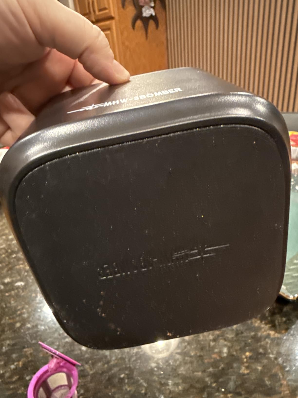 MHW-3BOMBER Espresso Knock Box, 1.2L(15 Cups) Coffee Knock Box with Removable Knock Bar and Anti-slip Pads for Espresso Puck, Coffee Ground, Durable Espresso Accessories, Black GB5967B customer photo 2