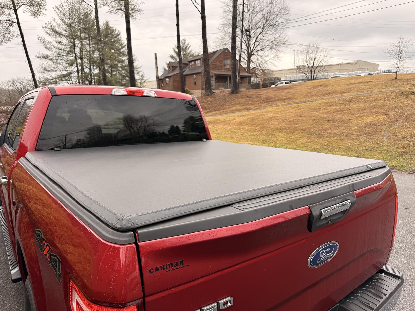 AUTOSAVER88 Soft Quad-fold Truck Bed Tonneau Cover Compatible with 2015-2026 Ford F-150 F150 (Excl. Raptor Series) 5.5ft Bed customer photo 2