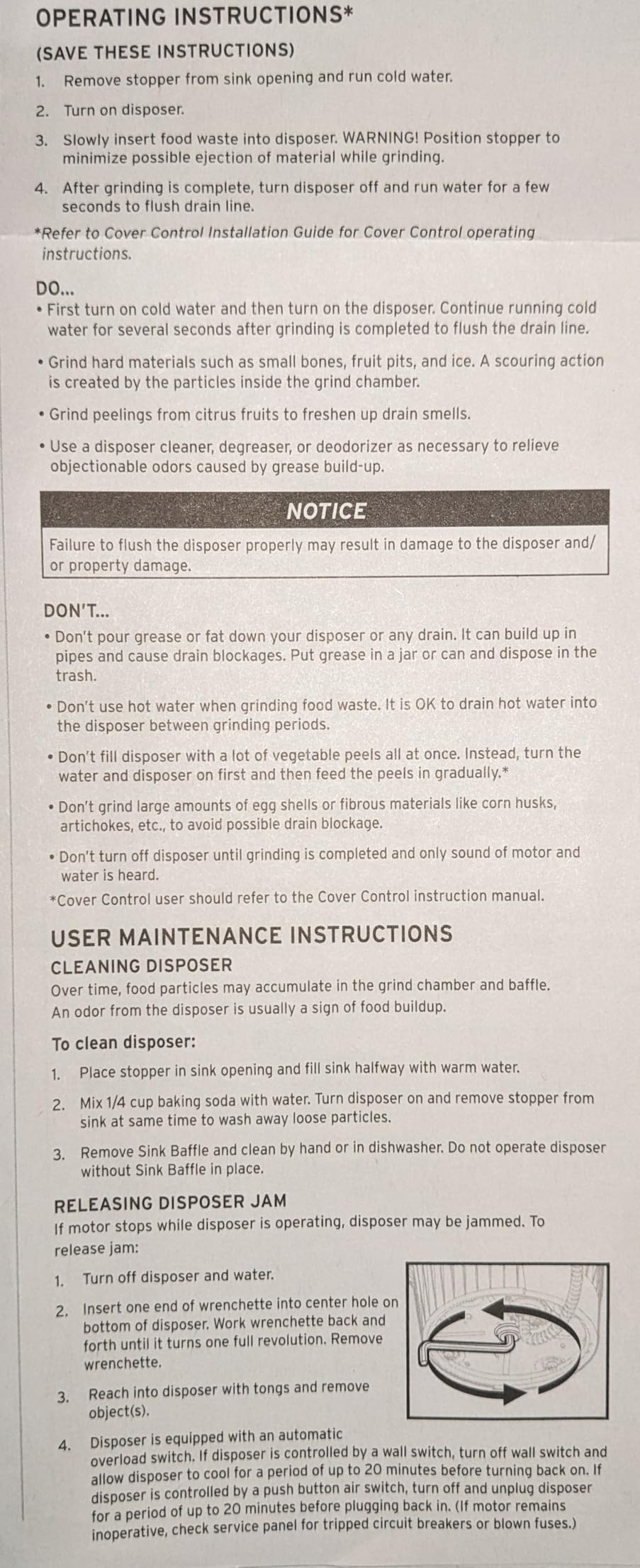 InSinkErator Power .75HP, 3/4 HP Garbage Disposal, Power Series EZ Connect Continuous Feed Food Waste Disposer, Black customer photo 2