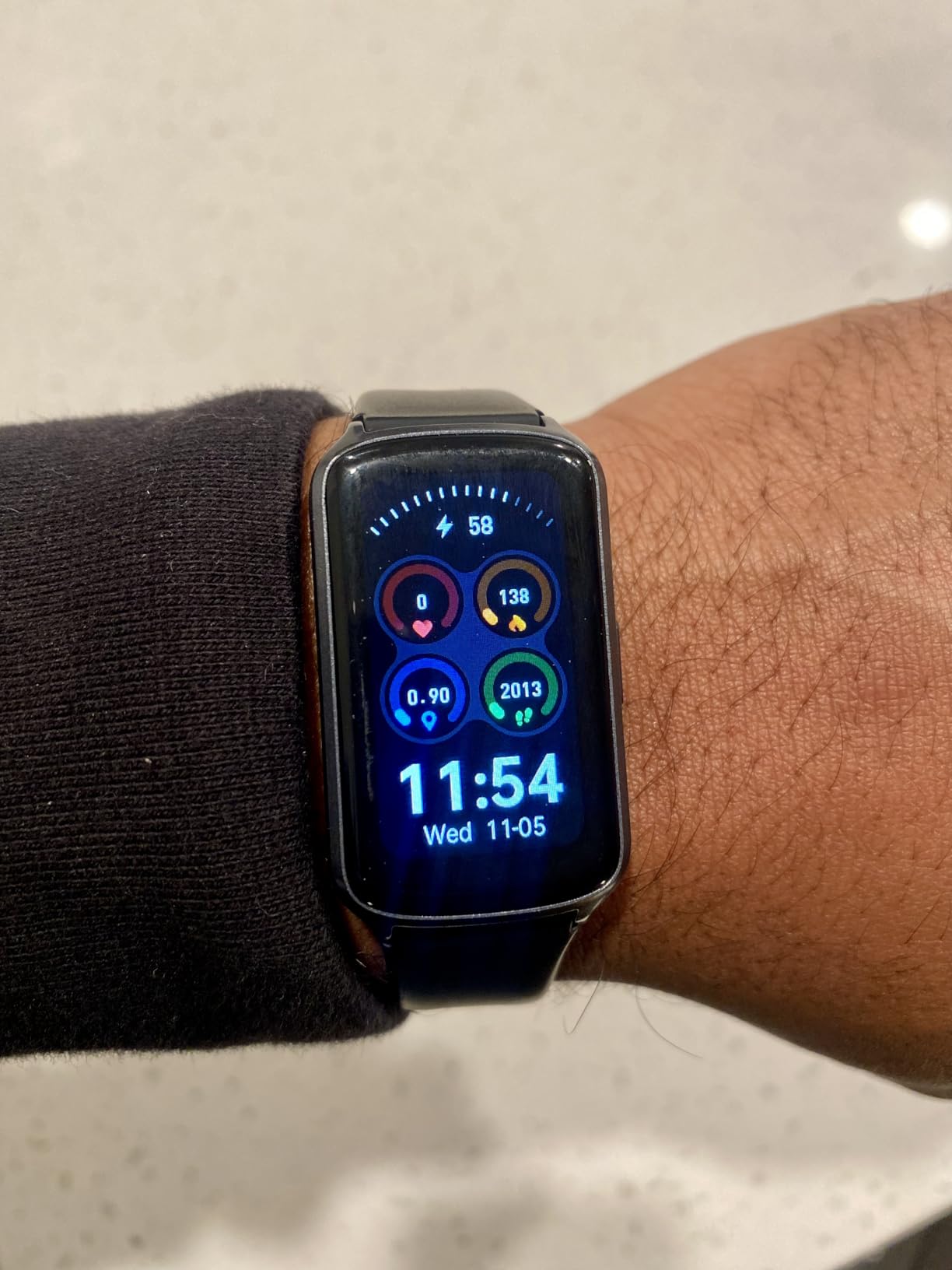 Health Fitness Tracker with 24/7 Heart Rate, Blood Oxygen, Blood Pressure, Sleep Tracker, 5ATM Waterproof Activity Trackers with Step Tracker, Pedometer (S & L Bands Included) customer photo 1