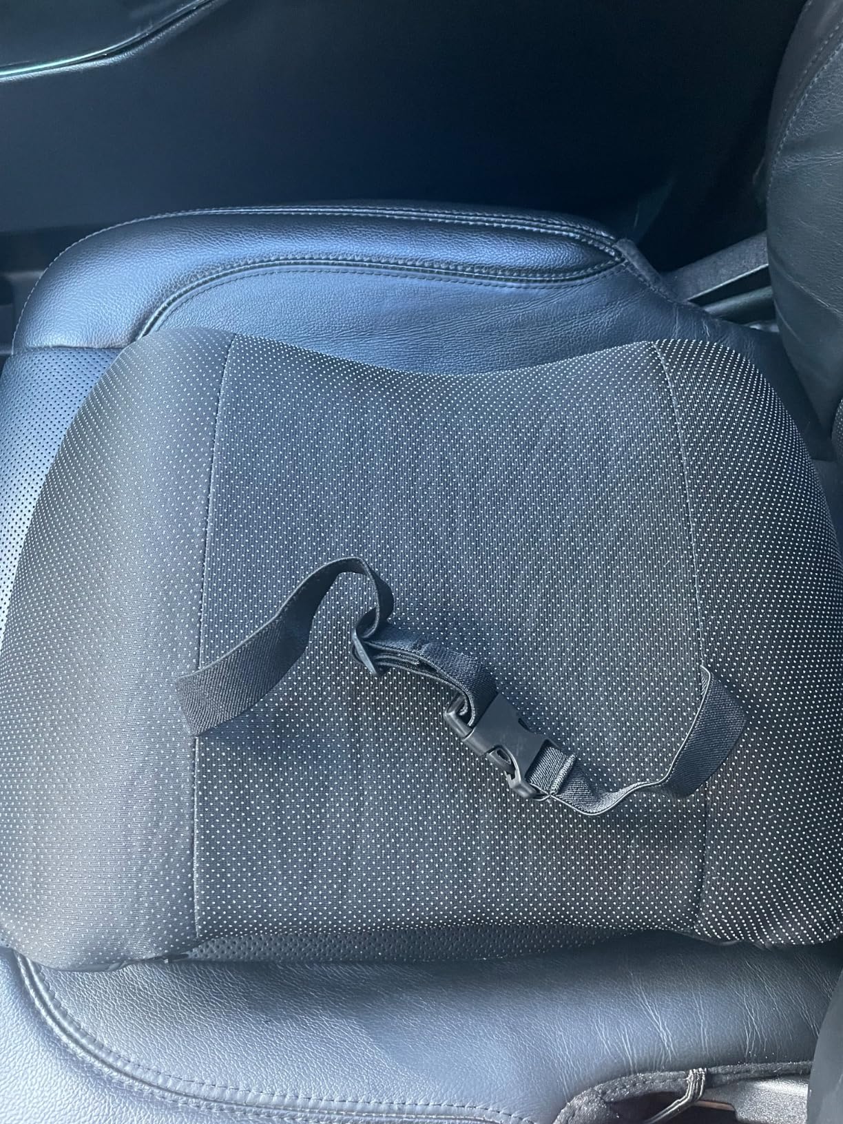 Lumbar Support Pillow for Car, Memory Foam Lumbar Pillow for Lower Back Pain Relief - Back Cushion for Driving, Chair Support for Car-Office Chair, Wheelchair - Black customer photo 2