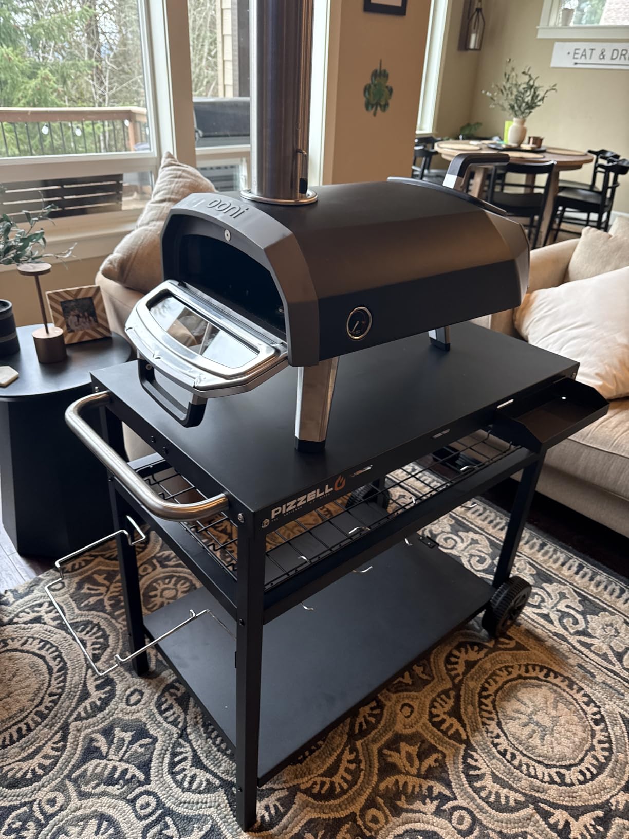 Ninja OO101 Woodfire 8-in-1 Outdoor Oven, Pizza Oven, 700°F, BBQ Smoker, Portable, Electric, Terracotta Red with XSKOPPL Pizza Peel+XSKOCVR Cover + XSKOP2R Woodfire Pellets customer photo 1