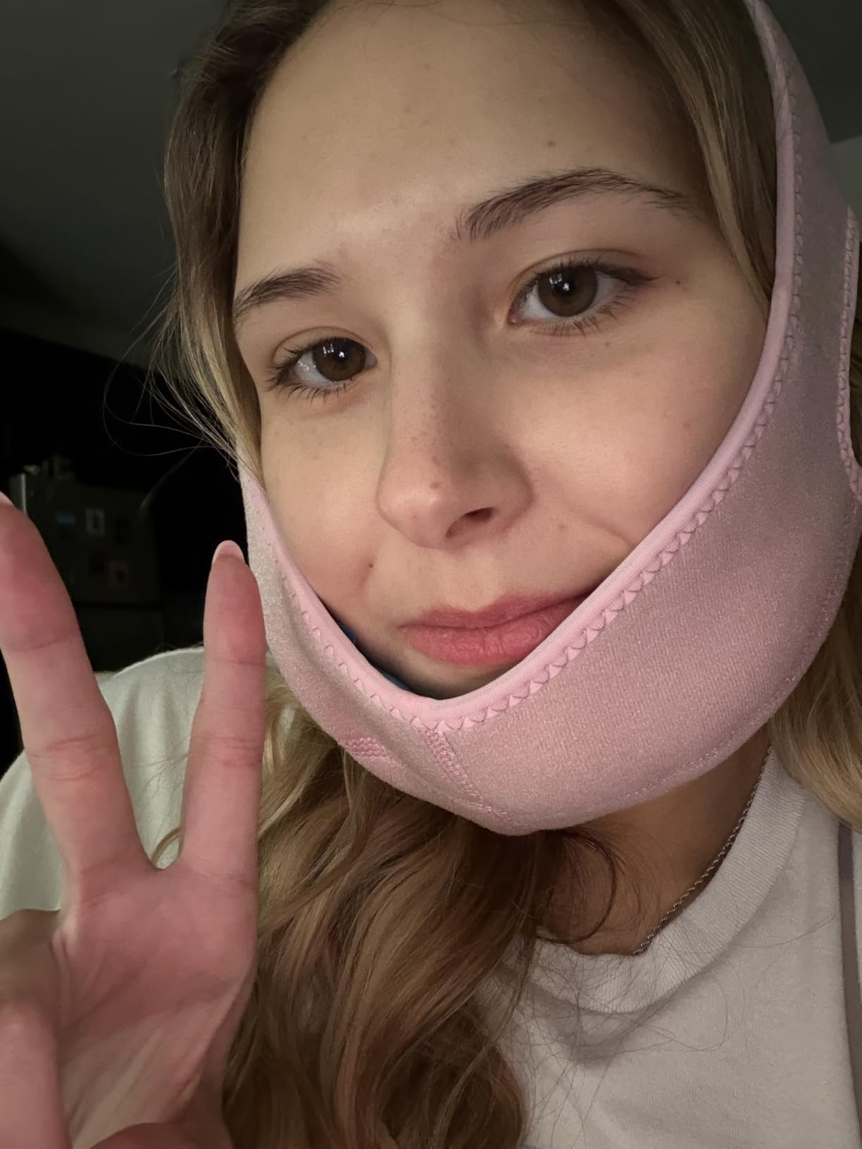 REVIX Wisdom Teeth Ice Pack Head Wrap with 3D Sewing Jaw Ice Pack for Face Oral Surgery Pain Relief for TMJ, Tooth Extraction & Teeth Removed, Extra Snug Fit with 4 Hot Cold Gel Packs Reusable, Black customer photo 1