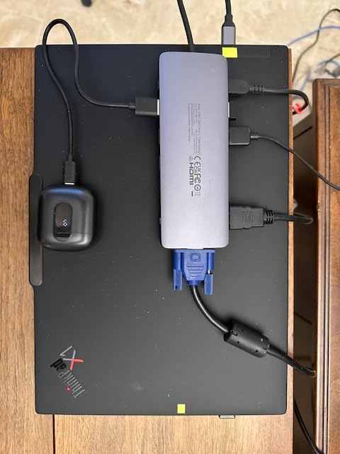 Anker Laptop Docking Station 3 Monitors, 14 in 1 USB C Hub, Triple Display USB C Docking Station with Dual 4K HDMI, 1080p VGA, 80W PD, USB-A/C Data Ports for Dell XPS and More (Charger not Included) customer photo 1