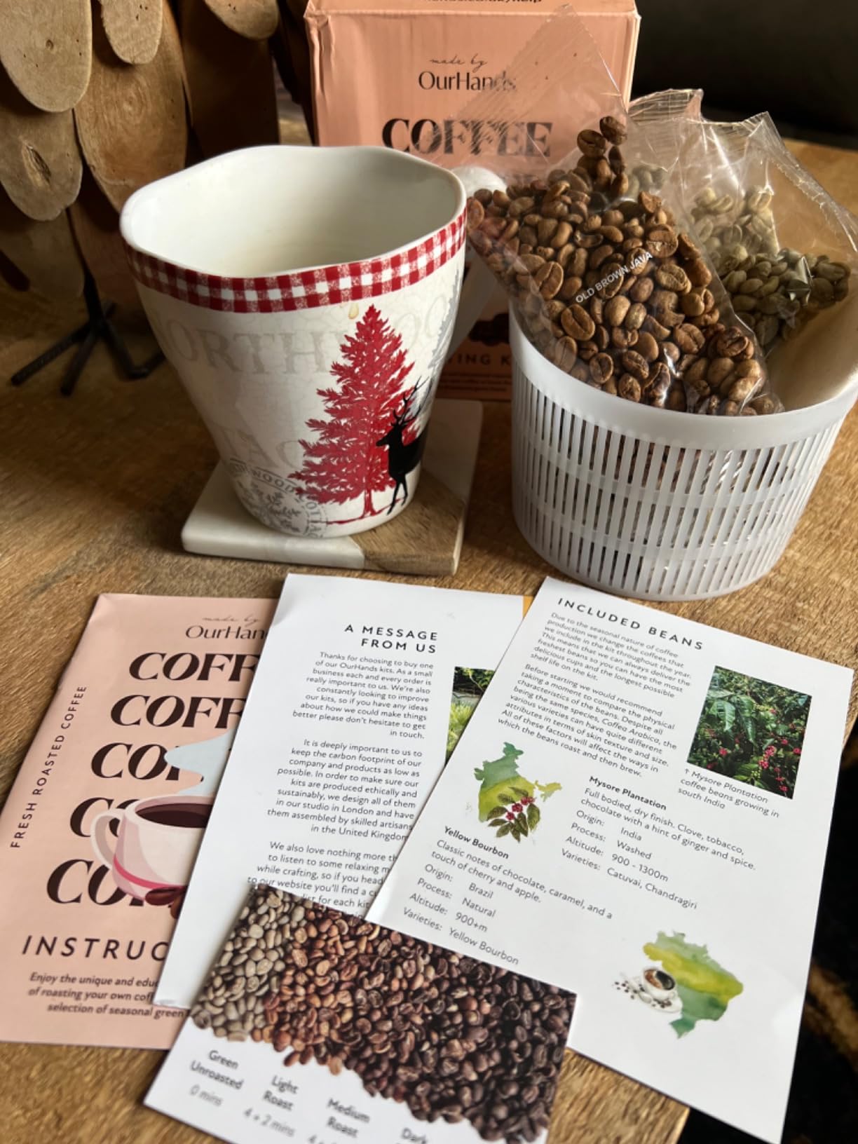 Coffee Roasting Kit by OurHands - Learn to Roast Green Coffee at Home with Your Oven customer photo 1