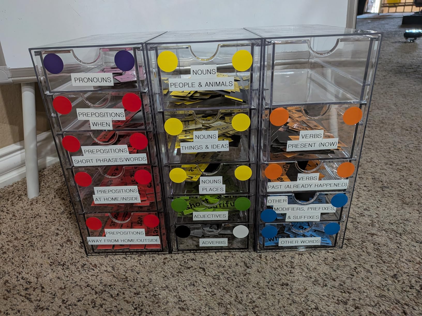 Acrylic Organizer with Drawers | 20 Drawers 4 Sets | Desk Organizer and Storage, Clear Makeup Organization, For Office/Art Supply/Craft Storage and Organization customer photo 2