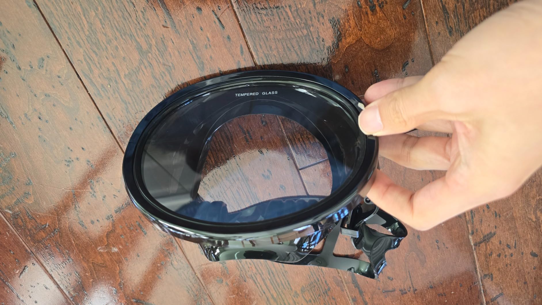 Diving Mask Scuba Mask Spearfishing Mask Freediving Water Mask Tempered Glass Oval HD Anti-Fog Scuba Goggles for Adults customer photo 1