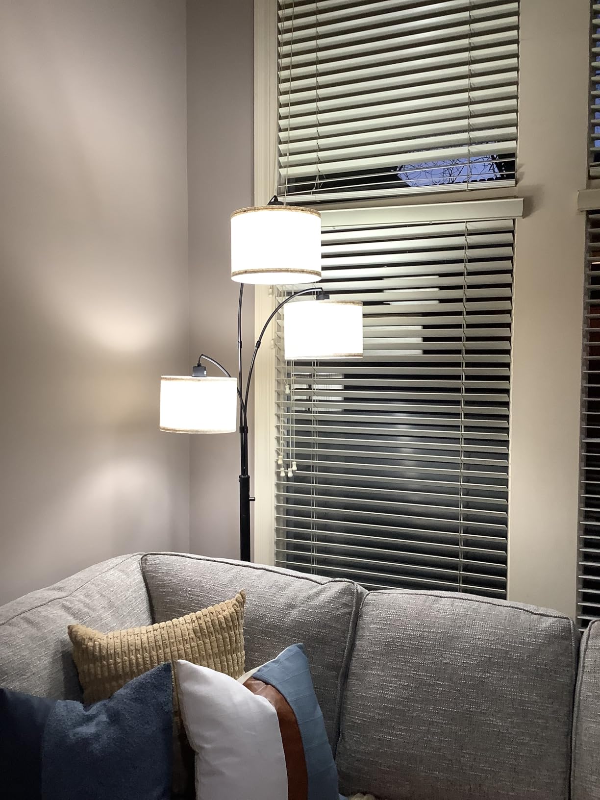 SUNMORY 3 Lights Floor Lamp for Living Room, 78