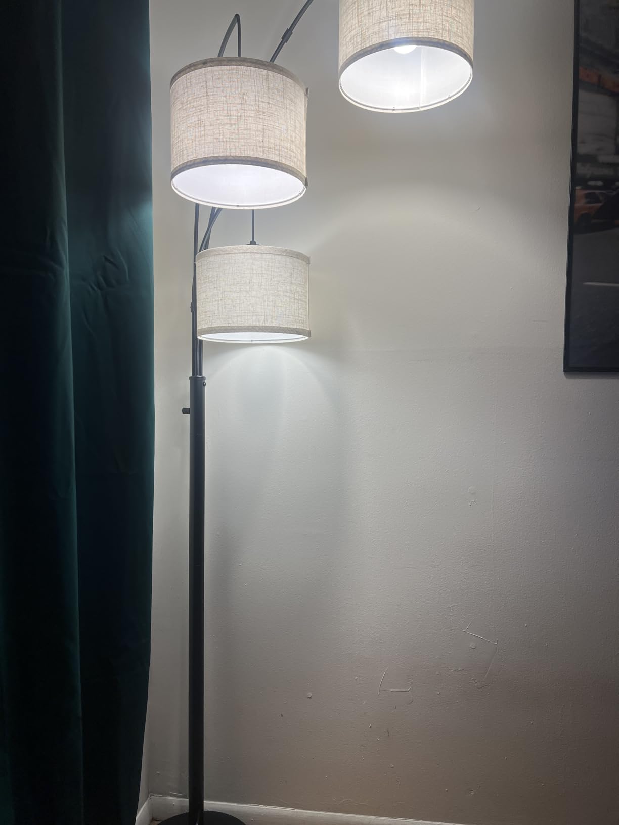 SUNMORY 3 Lights Floor Lamp for Living Room, 78