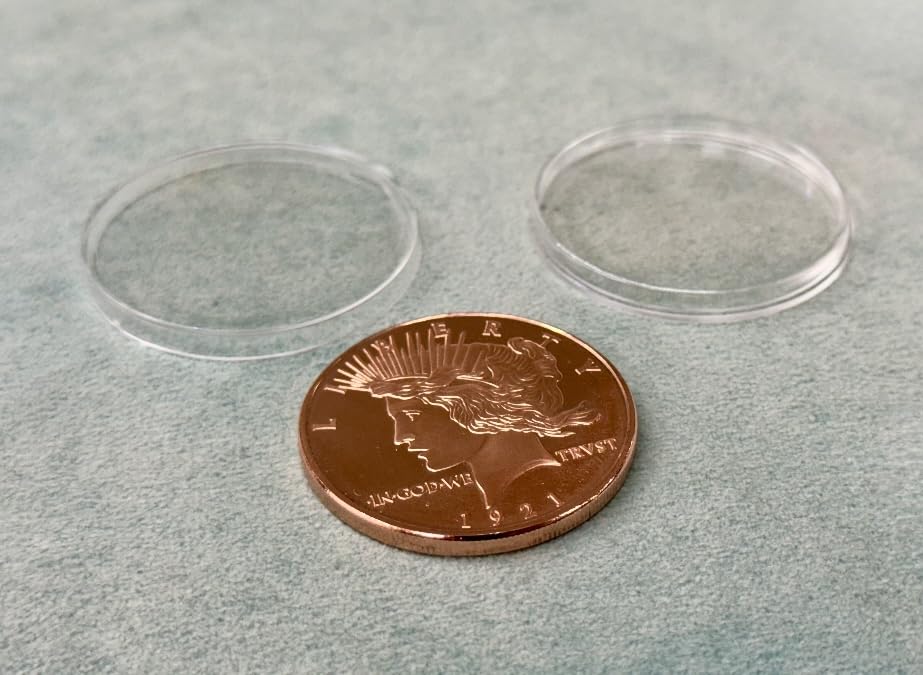 10PCS Clear Coin Capsules, Silver Dollar Coin Holder, Coin Holders for Collectors, Plastic Coin Case with Adjustable Gasket & Organizer Box for Morgan Silver Dollar | 16/20/25/27/30/33/38/46mm customer photo 1