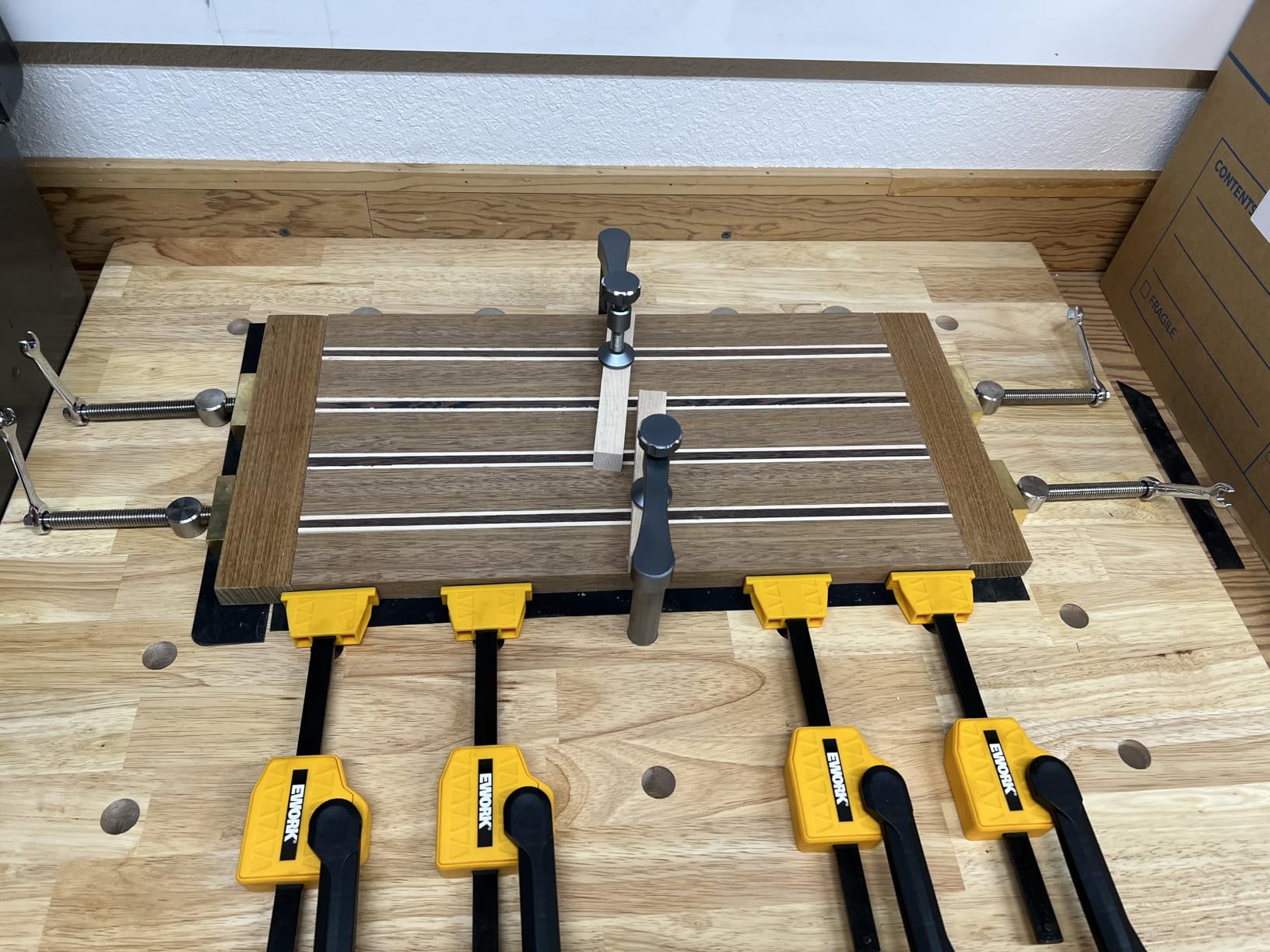 Kreg Hardwood Bench Top - Solid Hardwood Butcher Block - Woodworking Bench Top - Precision Machined Bench - Dog Holes for Easy Clamping - 24