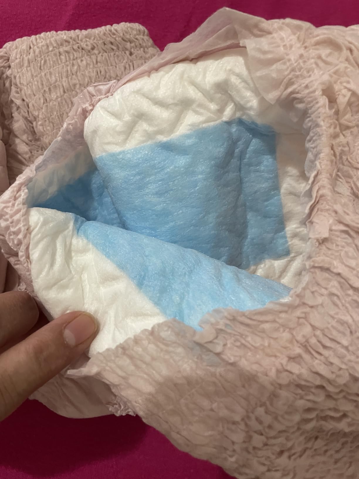 Depend Night Defense Adult Diapers, Incontinence & Postpartum Bladder Leak Underwear for Women, Disposable, Overnight, Large, Blush, 22 Count, Packaging May Vary customer photo 1