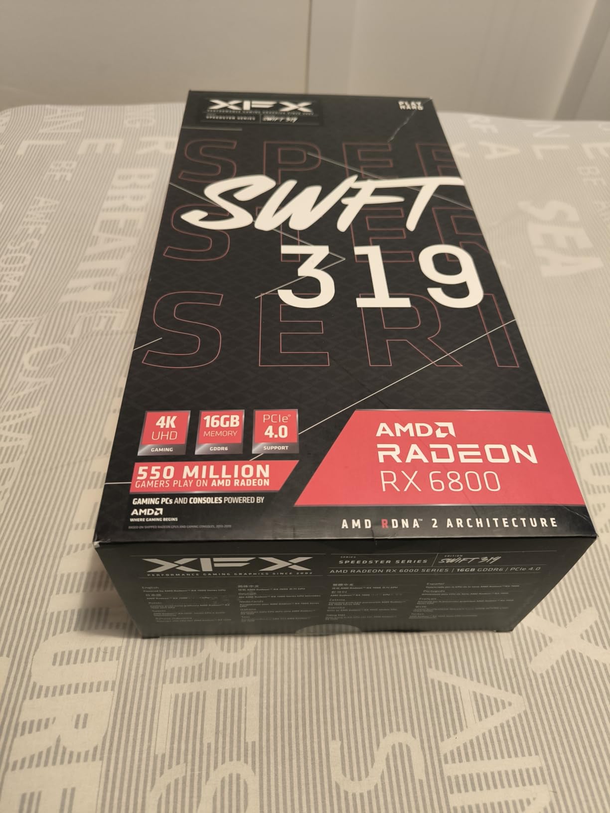 XFX Speedster MERC319 RX 7800 XT Black Gaming Graphics Card 16GB GDDR6 HDMI 3xDP, AMD RDNA 3 RX-78TMERCB9 customer photo 1