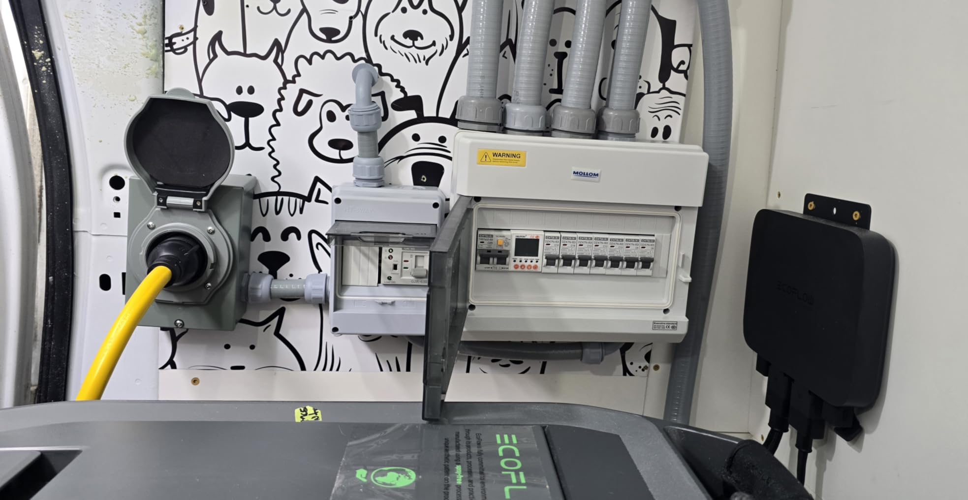 WiFi Circuit Breaker Smart Miniature Circuit Breaker - Single Phase AC85-300V 63A, Din Rail Mount, for Leakage, Over/Under Voltage and Over Current Protection (Top Input, Bottom Output) customer photo 2