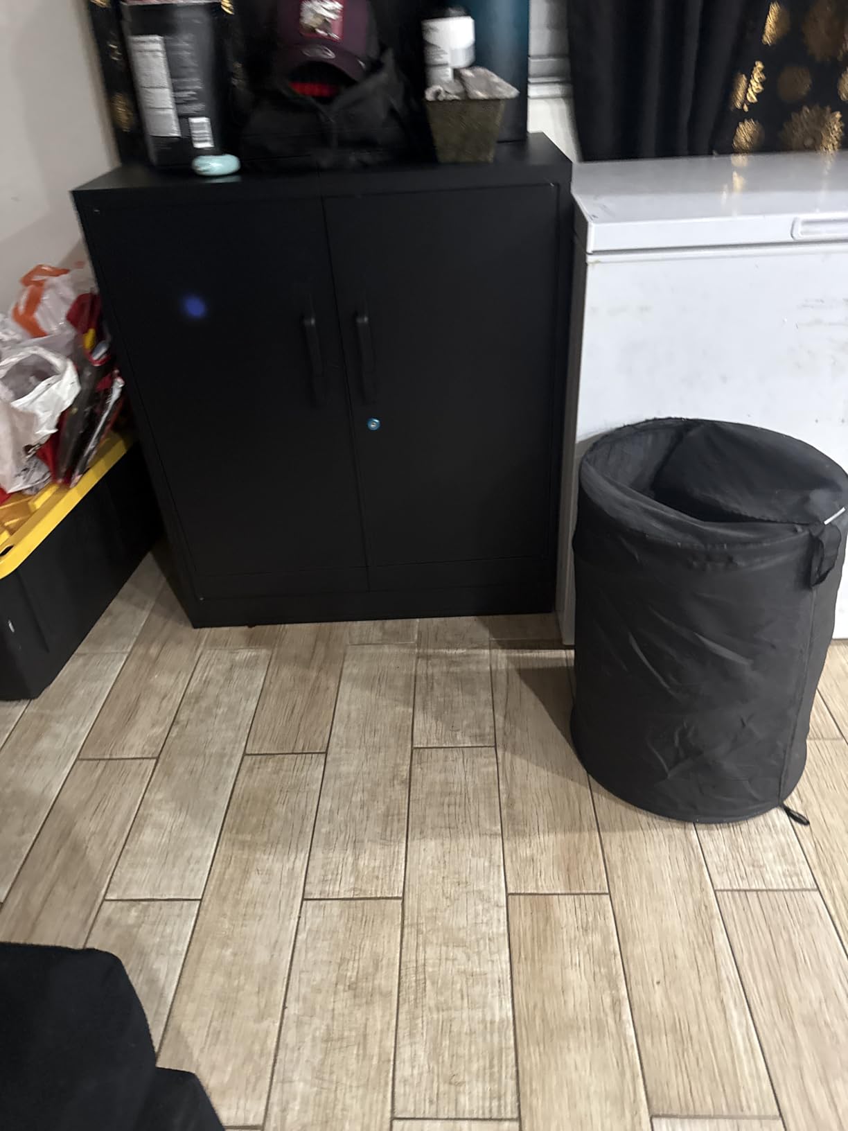 Yizosh Metal Garage Storage Cabinet with Locking Doors and Adjustable Shelves, 73