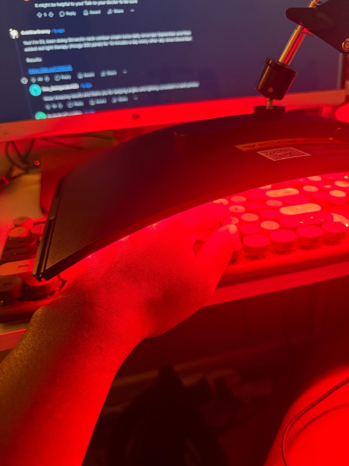 Red Light Therapy for Face and Body, Red Infrared Light Therapy Lamp with Stand Led 660nm Red Light-Therapy& 850nm Infrared Light Device for Body customer photo 2