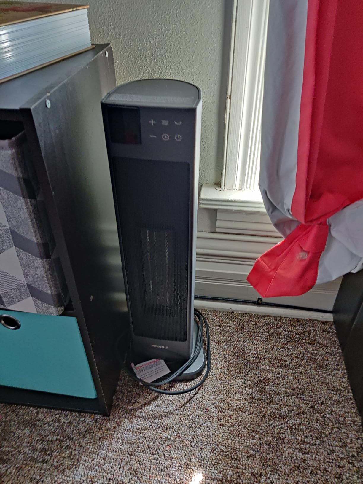 PELONIS Oscillating Ceramic Tower Indoor Space Heater for Home with Oscillation, Programmable Thermostat & ECO Mode, 12H Timer & Remote Control, Safety Protection, 23 Inches, 1500W, PHF15RSAPH23 customer photo 1