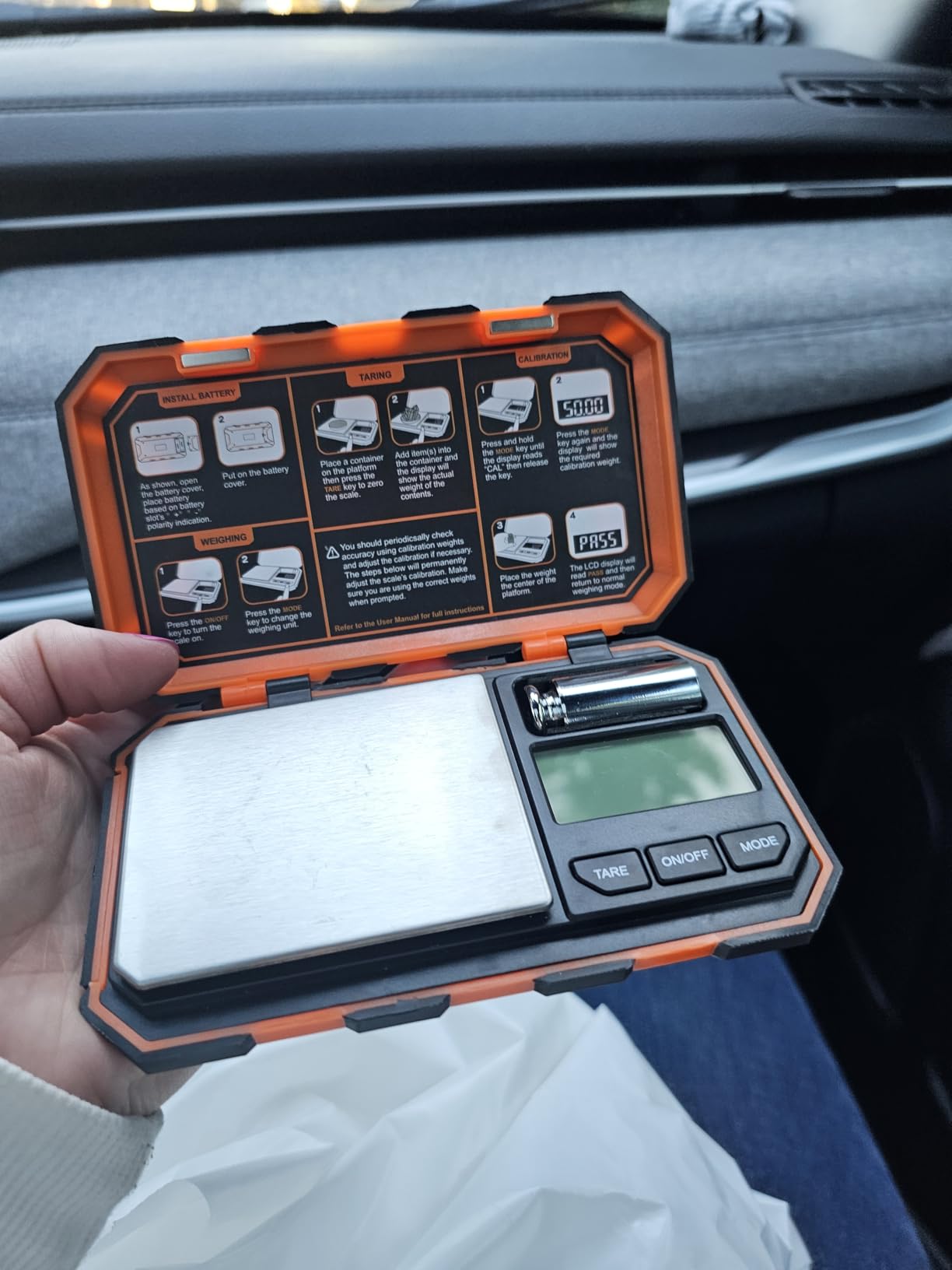 Fuzion Digital Pocket Scale, 500g x 0.01g Gram Scale, Mini Scale 6 Units Jewelry Scale with LCD Display, Tare Function for Food, Jewelry, Coin, Coffee customer photo 1