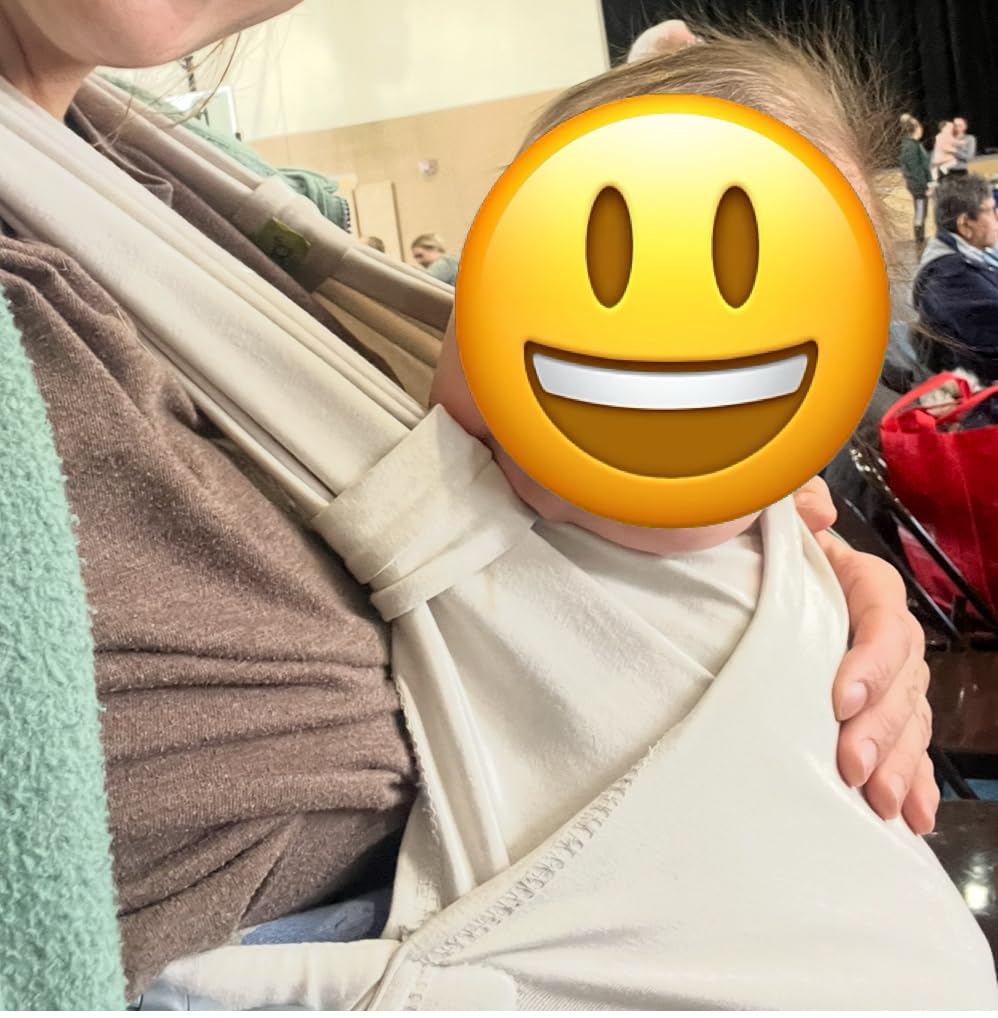 Boba Bliss Pre-Wrapped Baby Carrier with Buckle - Newborn to 7-35 lbs Light, Breathable & Easy to Adjust Hybrid Infant Sling & Toddler Carrier - Certified Hip-Healthy for 0-18 Months - Charcoal customer photo 1