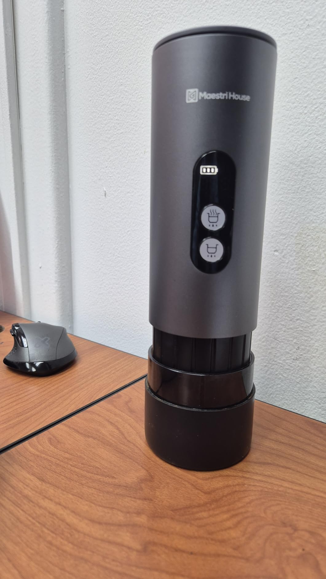 Maestri House 150W Espresso Maker with 2-3 Min Fast Self-Heating, Portable Travel Espresso Coffee Machine with Small Tea Cup Also Holder for NS Capsule & Ground Coffee for Car Camping, RV, Hiking customer photo 1