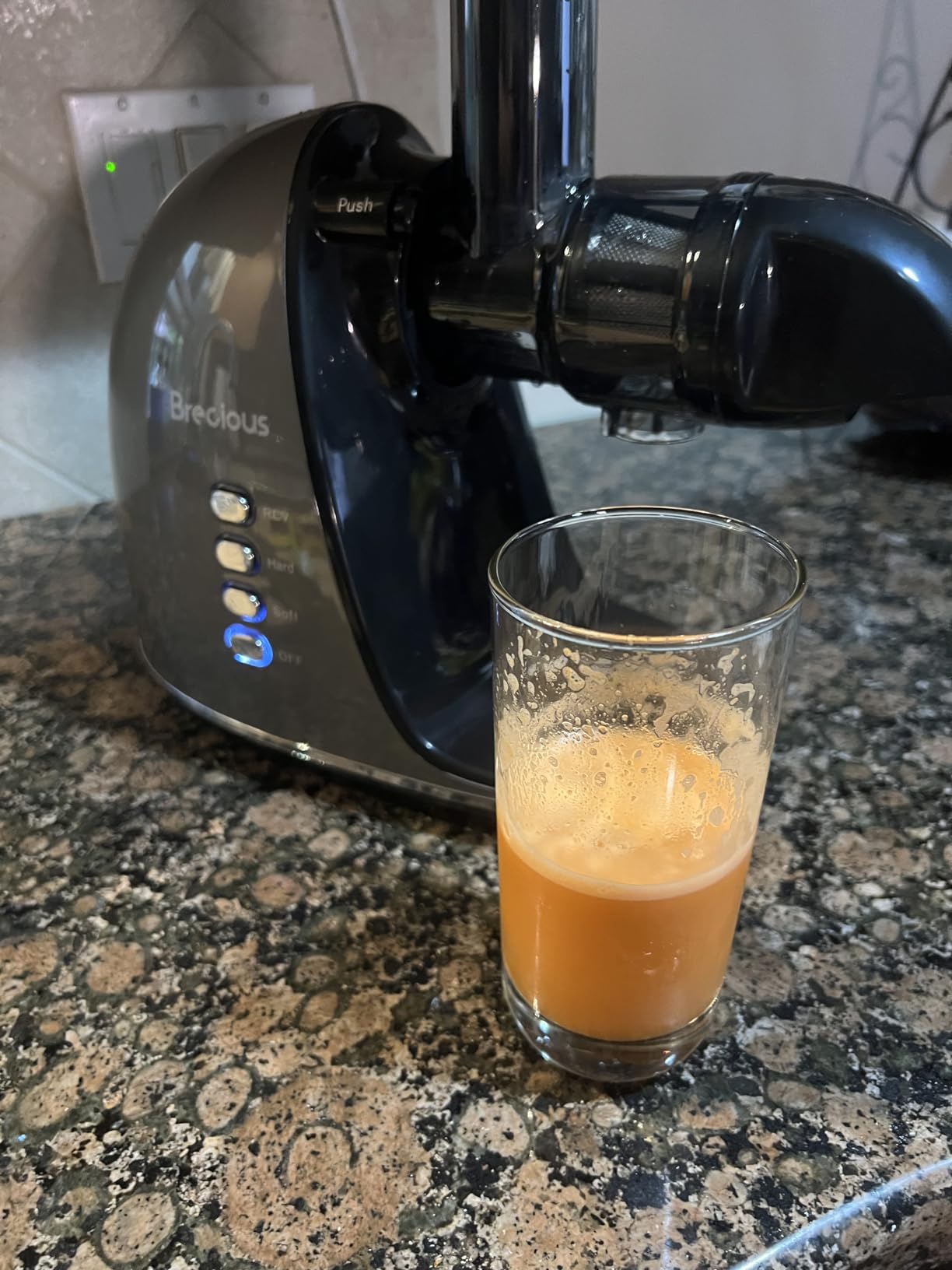 Slow Masticating Juicer, Brecious Cold Press Juicers with 2 Speed Modes & Quiet Motor, Juicers Machines Vegetable and Fruit with Reverse Function, Celery Juicer, BPA-Free, Easy to Clean (Silver) customer photo 2