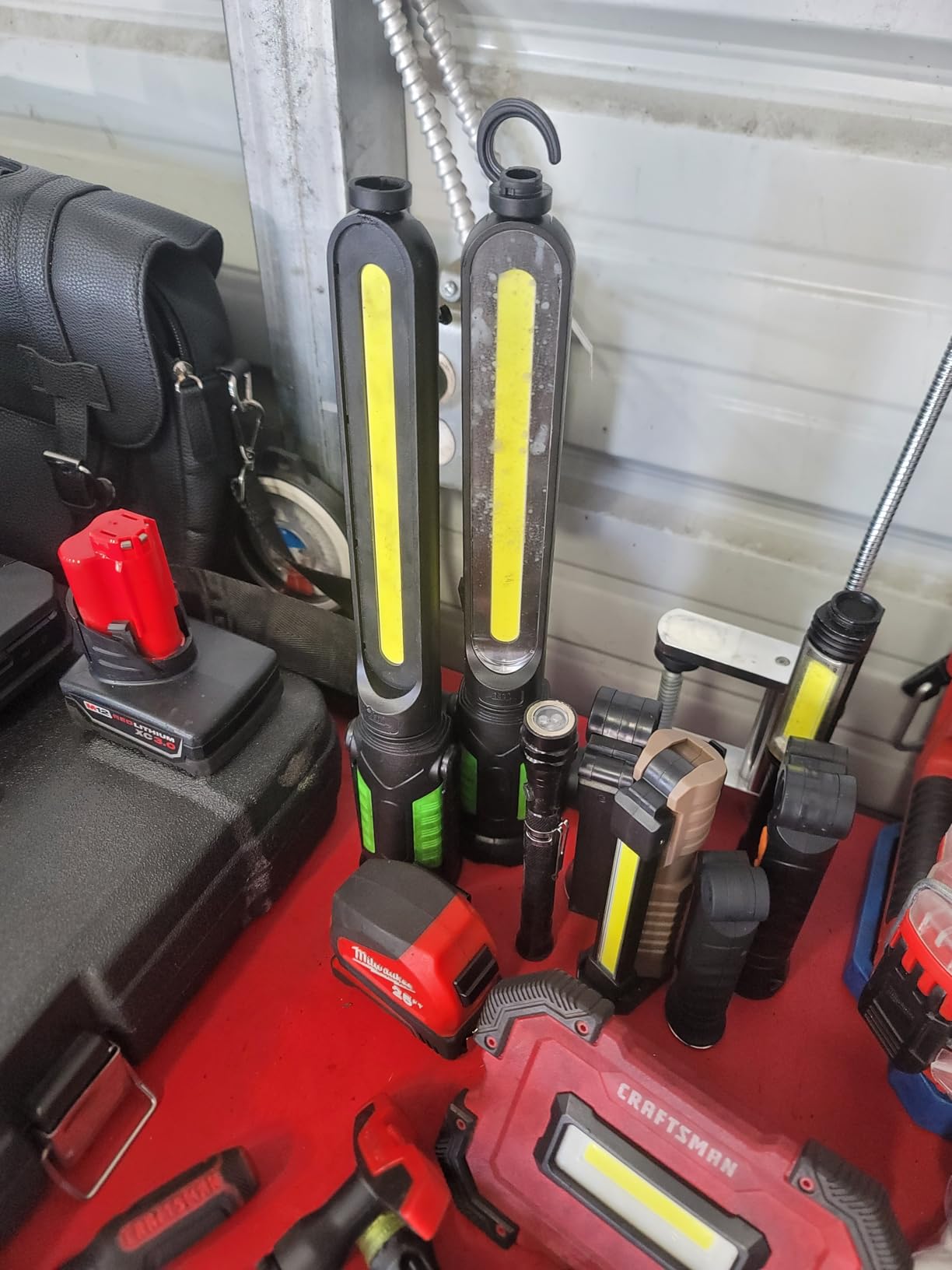 SYLSTAR Work Light for Mechanic, 2400LM LED, 4400mAh Rechargeable, Magnetic, Underhood Work Light with Hooks for Car Repairing/Inspection/Garage/Workshop/Emergency customer photo 1