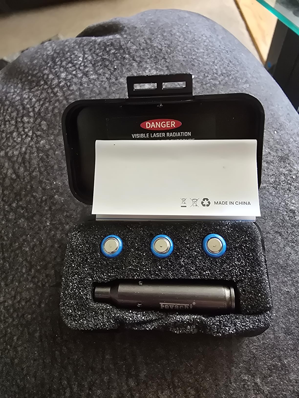 Feyachi Bore Sighting Laser 223 5.56mm/9mm/7.62x39mm Switch Red Dot Laser Boresighter with Tail customer photo 2