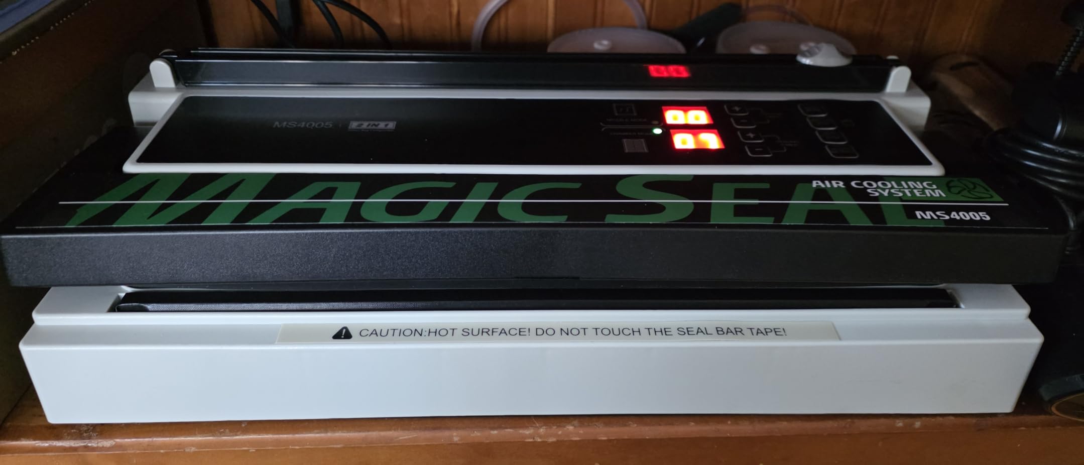 MAGIC SEAL 16'' Commercial Vacuum Sealer Machine, Meat Sealer Vacuum Packing Machine with Double Pump and Auto Cooling System, Sealing and Vacuum Time Control, Compatible with Mylar Bags customer photo 2