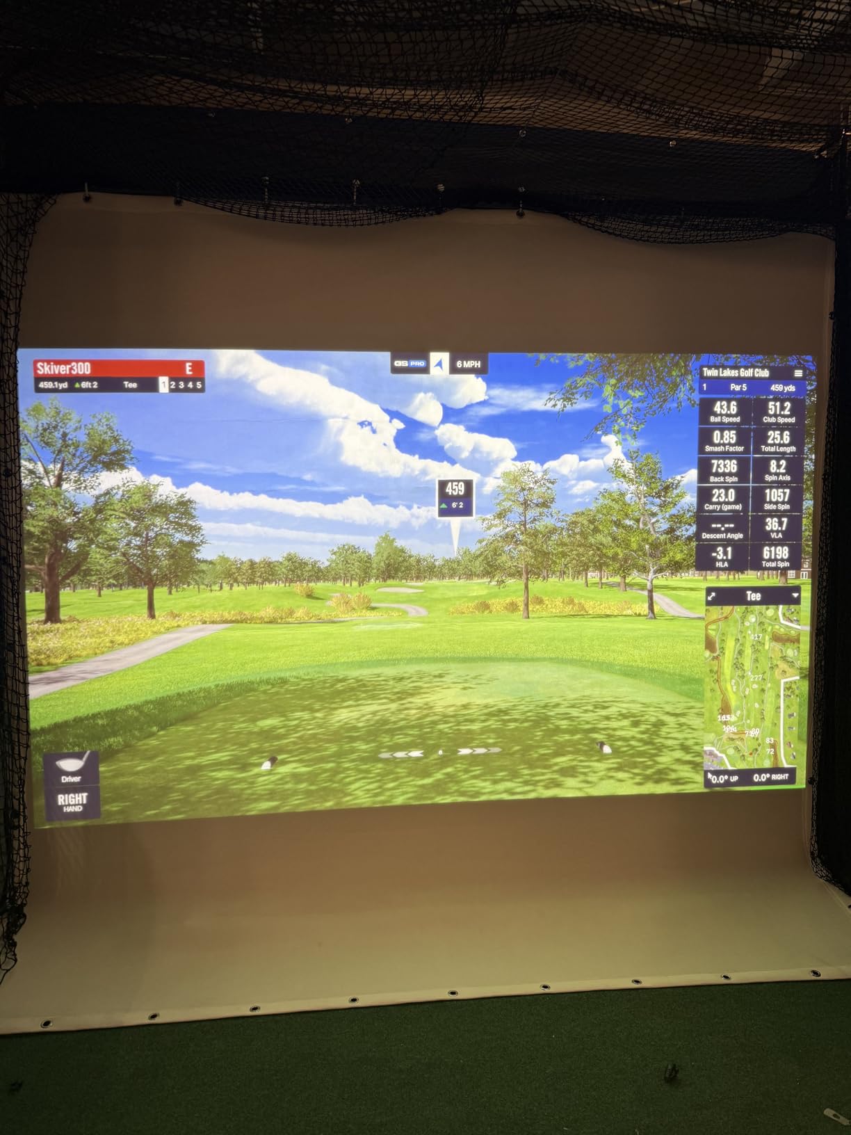 Golf Simulator Impact Screen for Training Indoor/Outdoor, 3D Air Mesh Golf Impact Screen, Ultra Clear Projector Screen for Home with Grommet Holes, 8 Size Options customer photo 1