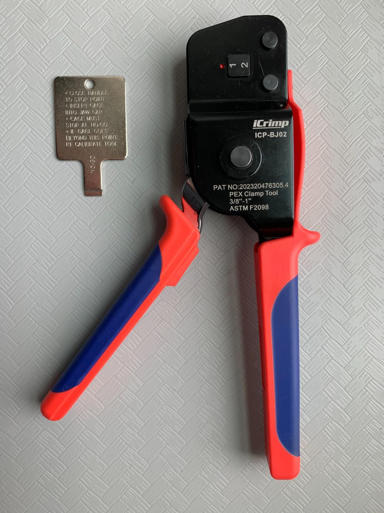 iCrimp ICP-BJ02 PEX Clamp Cinch Tool, One Handed PEX Crimping Tool for Pinching 3/8-in, 1/2-in, 3/4-in, 1-in PEX Clamp Rings, Patented customer photo 1