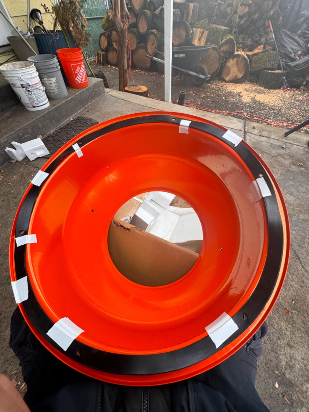 5 Cubic Ft Electric Cement Mixer, 4/5 HP 600W Electric Mixer Machine with 140L Drum, 2 Wheels and Stand, Portable Concrete Mixing Machine for Mortar, Stucco, Seeds and Fodder customer photo 1