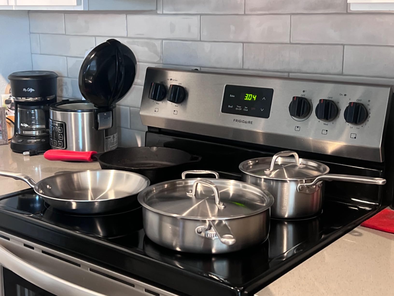 Heritage Steel Eater Series 10 Piece Cookware Set - Made in USA - 5 Ply Fully Clad Stainless Steel Cookware Set - Stay Cool Handle - Induction Ready & Non-Toxic customer photo 1