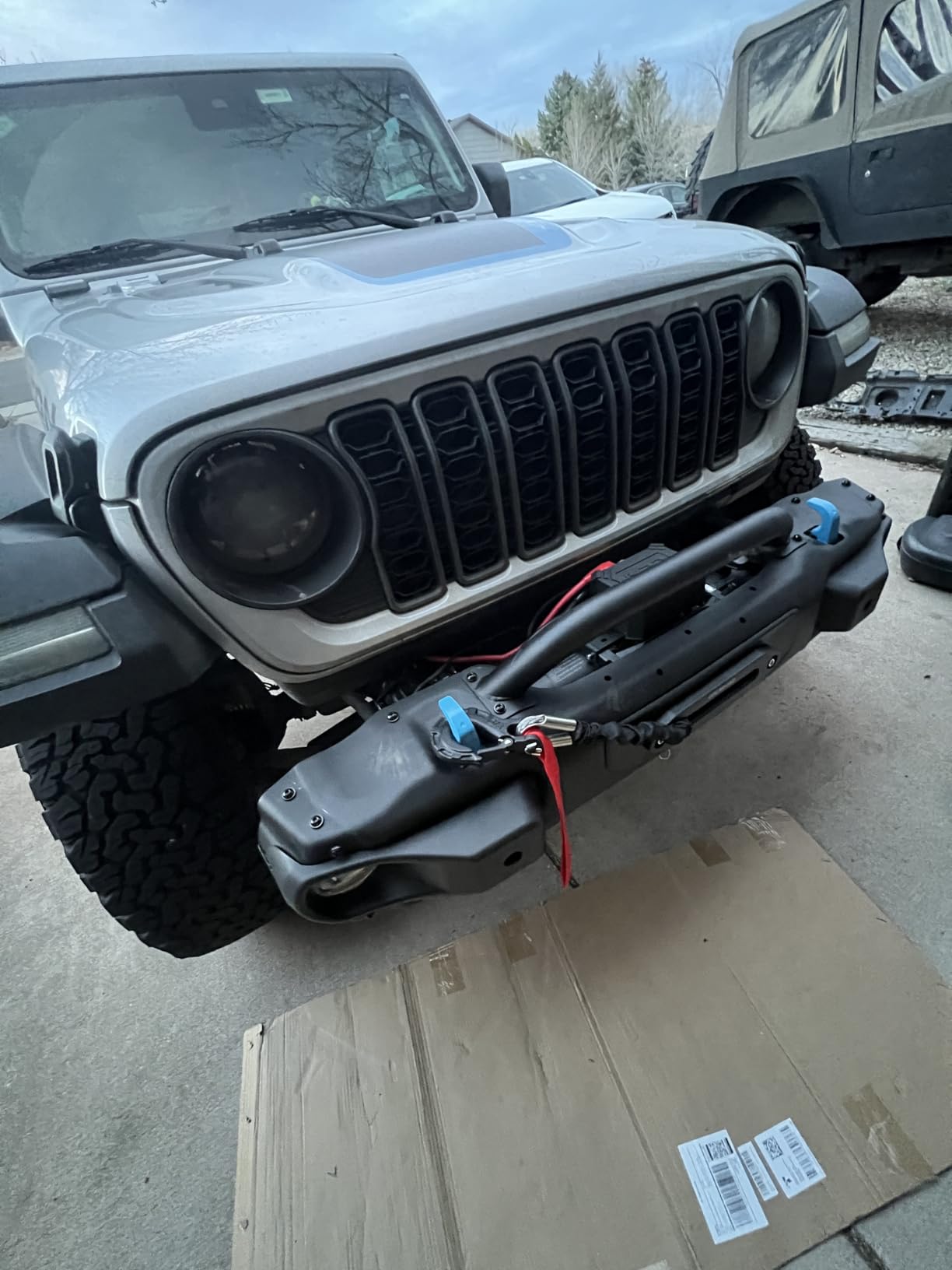 OPENROAD 13500 lb Recovery Winch with Synthetic Rope and 2 Wireless Remotes - IP68 Waterproof 12V Electric Winch for Jeep, SUV, Truck & Trailer - Panther Series 3S customer photo 2