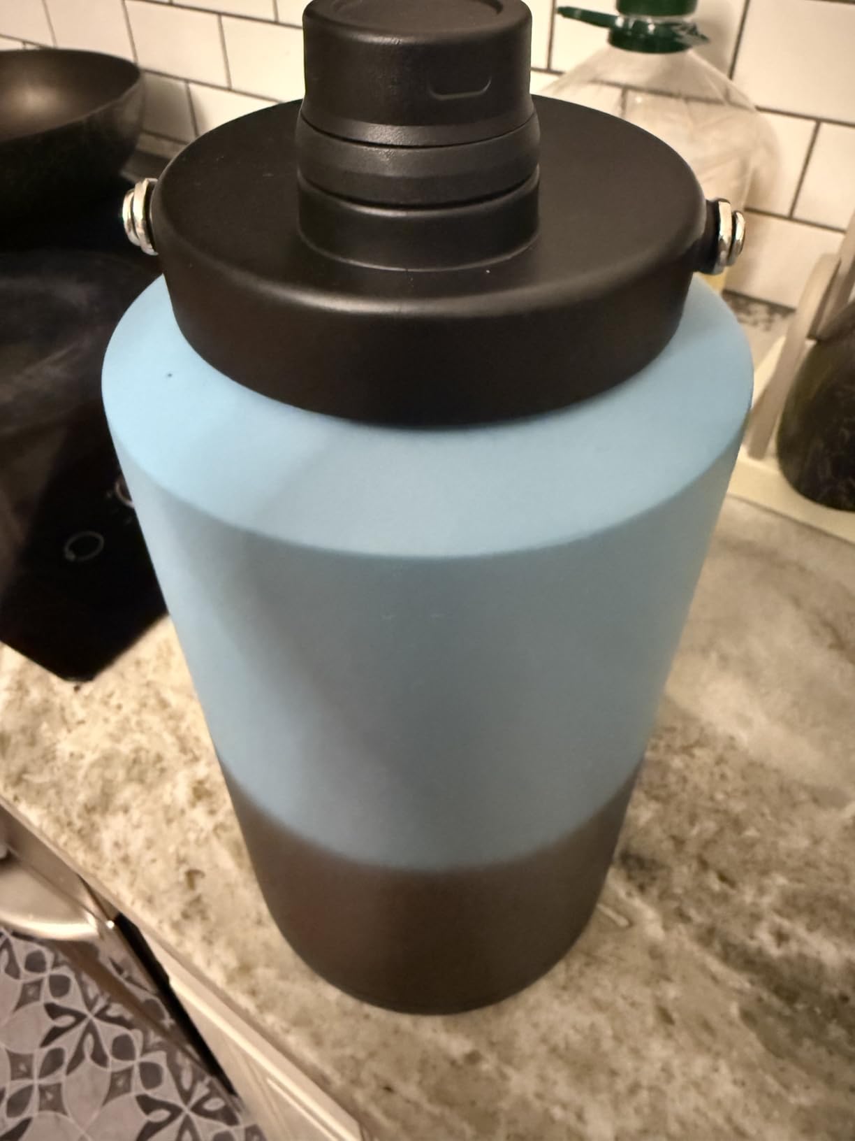 1 Gallon Water Bottle Insulated Stainless Steel Keeps Ice 48Hr, Large Water Gallon Jug Wide Mouth Leakproof Vacuum customer photo 2