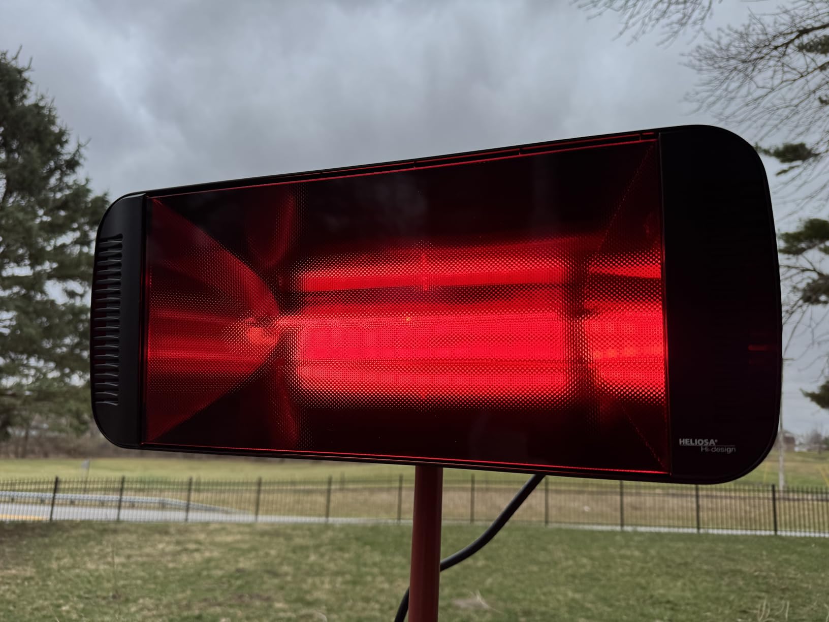 Professional Electric Infrared Outdoor Patio Heater, Wall Mounted, Comes with 6' 120V Plug-in Cord, Water Resistant for Residential and Commercial Use customer photo 2