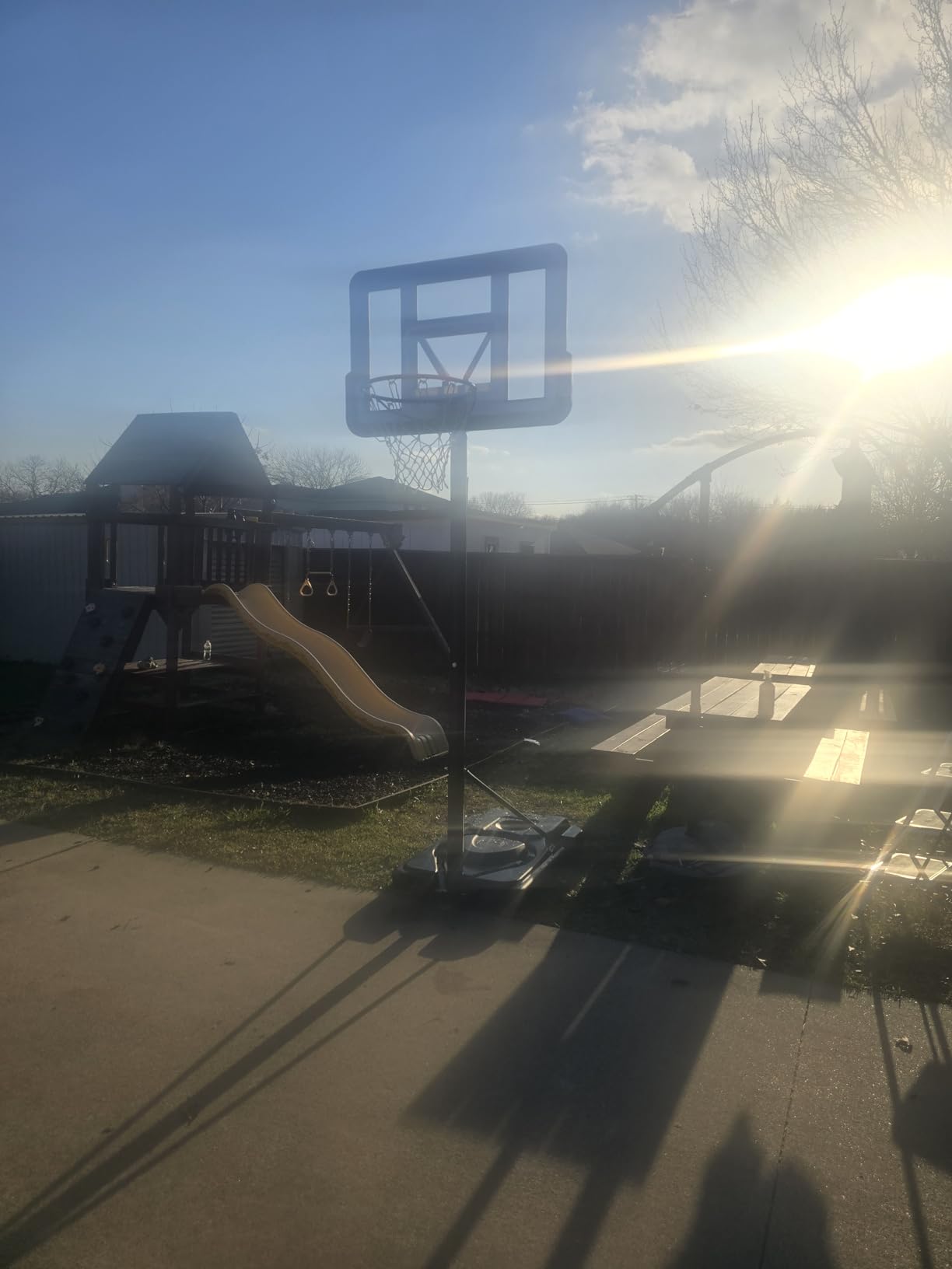 Best Choice Products 10ft Regulation Basketball Hoop, Height Adjustable Outdoor Goal w/Shock Absorbent Rim, Base Gel, 2 Wheels customer photo 1