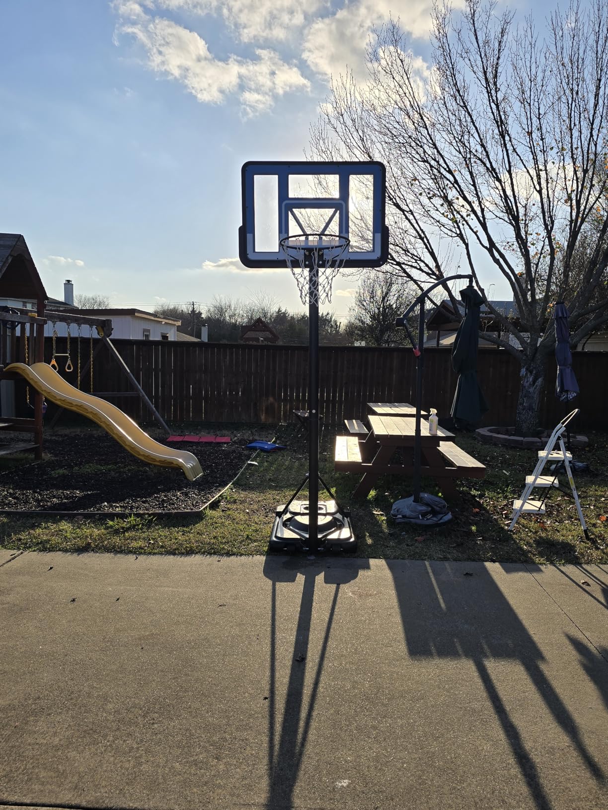 Best Choice Products 10ft Regulation Basketball Hoop, Height Adjustable Outdoor Goal w/Shock Absorbent Rim, Base Gel, 2 Wheels customer photo 2