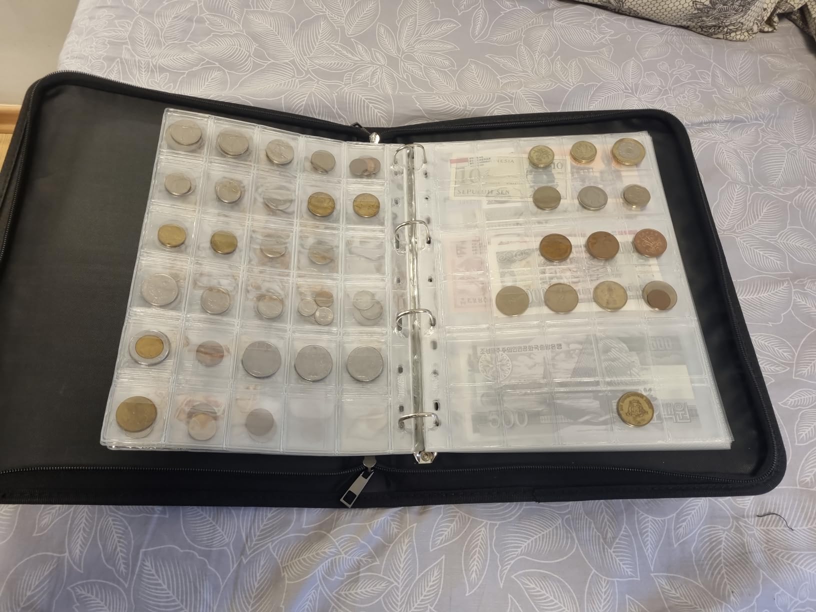 Fireproof Coin Collection Album for Collectors, 300 Pockets Coins Collecting Album & 36 Sleeves Money Storage Case for Coin Currency Collection Supplies, Bill, Pennies, Quarters, Stamp,F65C001B customer photo 2