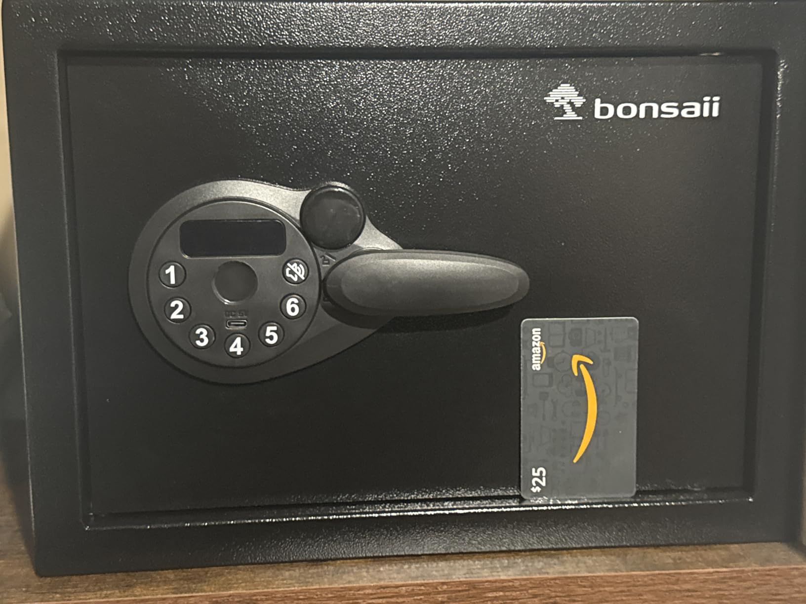 Bonsaii Safe, 0.6 Cubic Safe Box with Electronic Keypad, Removable Shelf, for Valuables Jewelry and Documents in Home, Hotel, or Business, 9.84