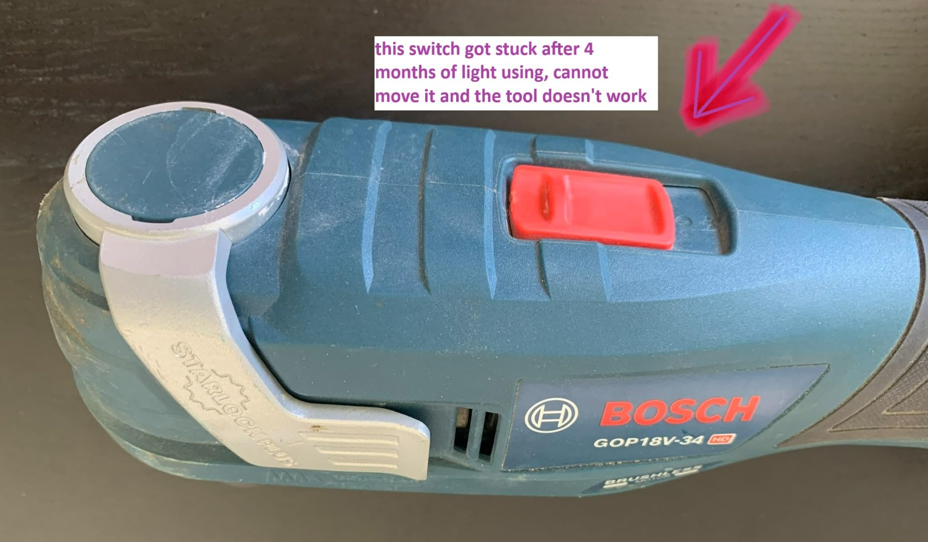 Bosch GOP18V-34N 18V Brushless StarlockPlus Oscillating Multi-Tool (Bare Tool) customer photo 1