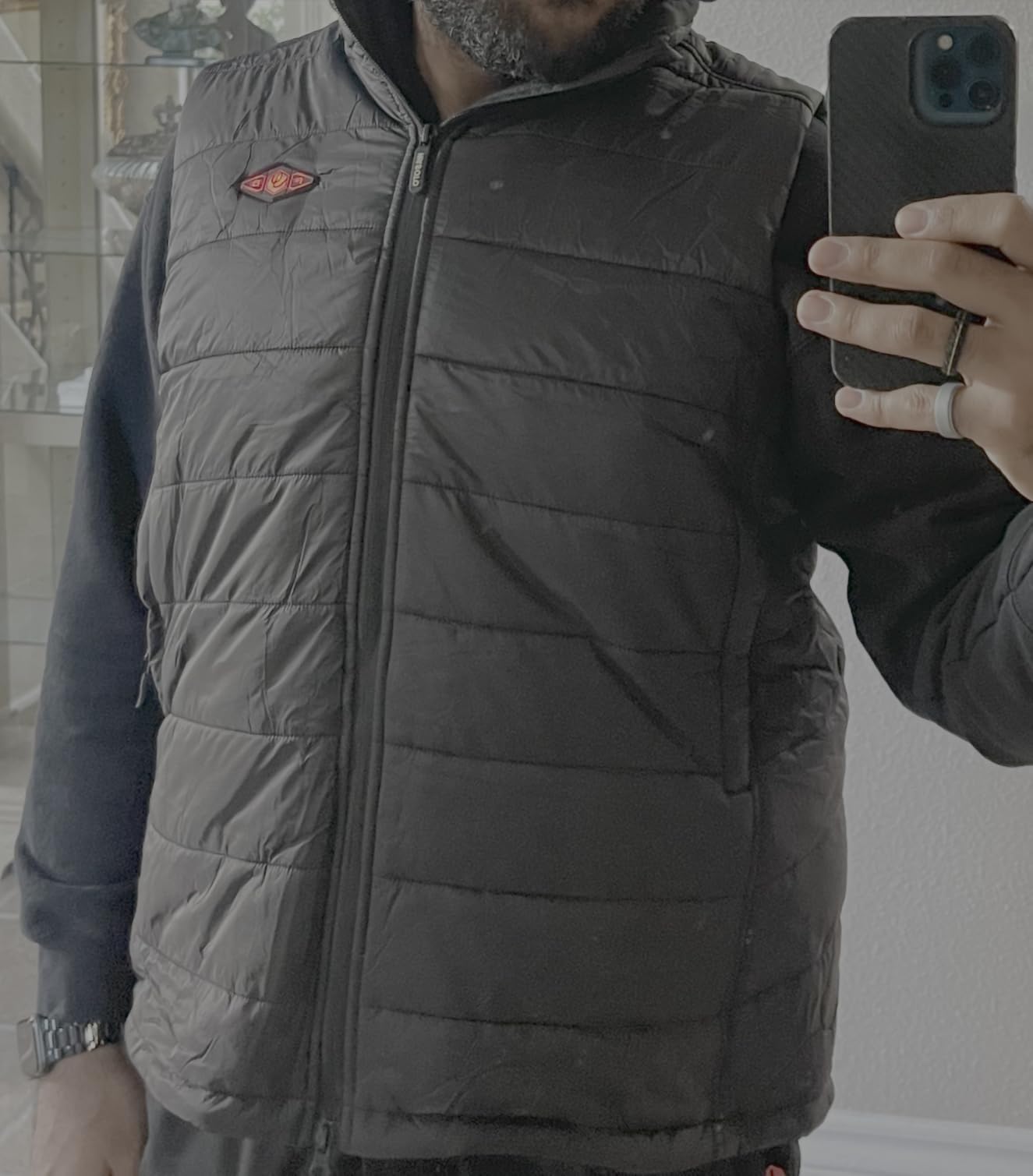 Heated Vest for Men with 9V 16000mAh Battery Pack Charger Lightweight for Cycling Glof Hunting customer photo 1