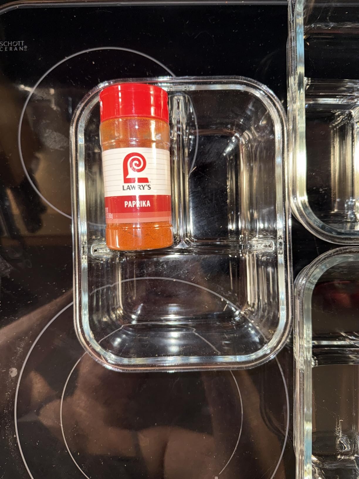 VERONES 5 Pack Glass Meal Prep Containers 3 Compartment Set, 36OZ Airtight Glass Lunch Containers, Glass Food Storage Containers with Lids, for Microwave, Oven, Freezer & Dishwasher Friendly customer photo 1