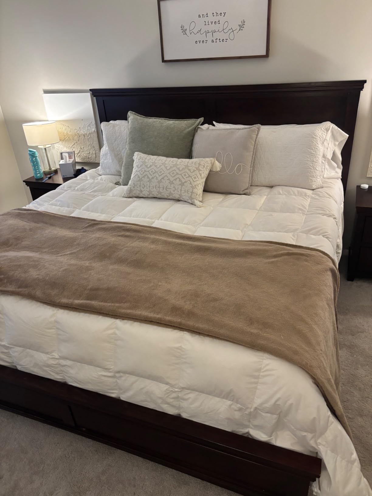 GOLDORO Queen Size Adjustable Bed Frame, Electric Bed Base, Wireless Remote Control, Whisper Quiet Durable Motor, Independent Head and Foot Incline, Fabric Covered customer photo 2