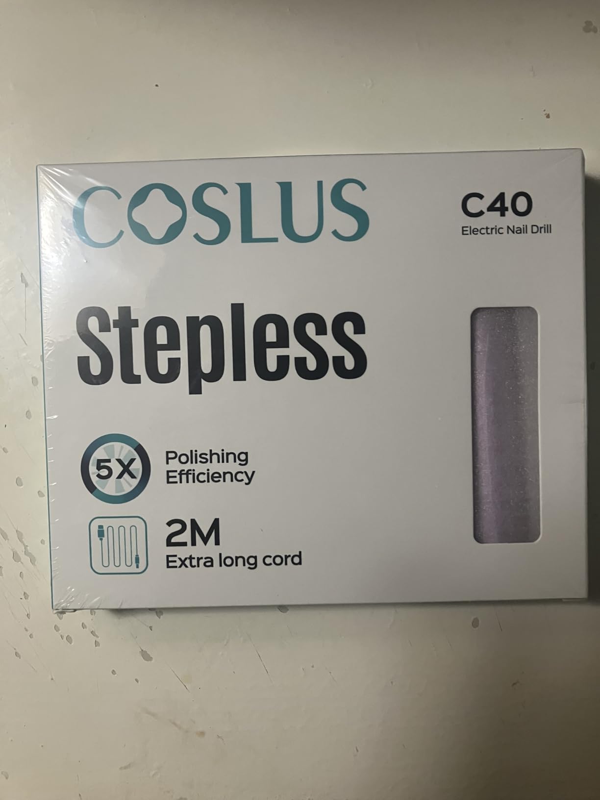 COSLUS C40 Electric Nail Drill File Professional: for Acrylic Gel Dip Powder Nails Portable Nail Machine Kit Manicure Pedicure Tools Polishing Set with Nail Drill Bits Sanding Bands customer photo 1