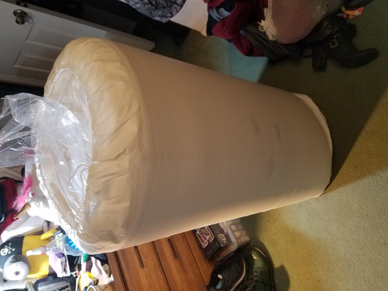 Zinus 6 Inch Full Green Tea Memory Foam Mattress [New Version], Fiberglass Free, Medium Firm Feel, Zoned Pressure Relief, Certified Safe Foams & Fabric, Mattress in A Box customer photo 2