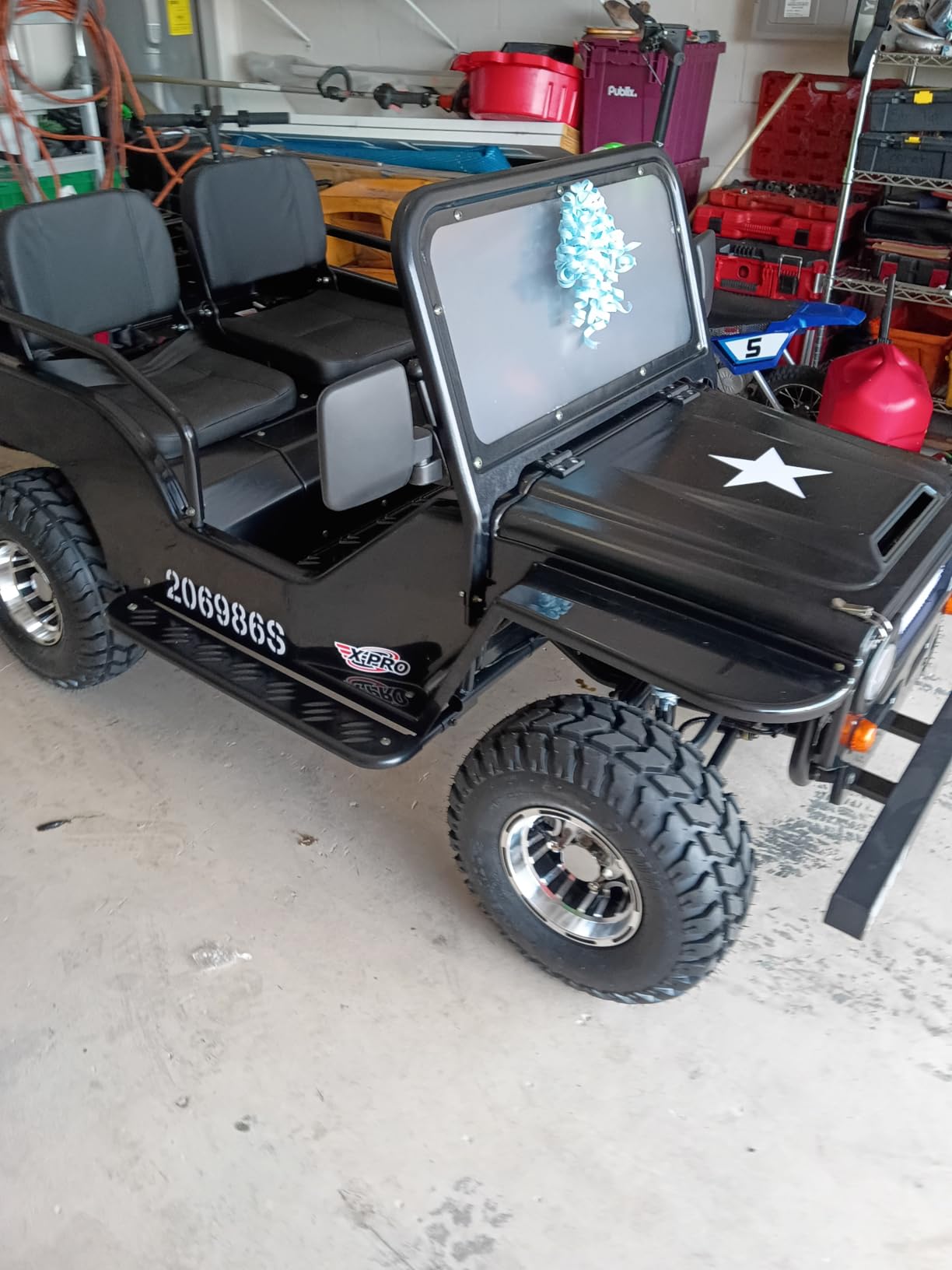 X-PRO 125cc Go Kart with 3-Speed Semi-Automatic Transmission w/Reverse, Big 18