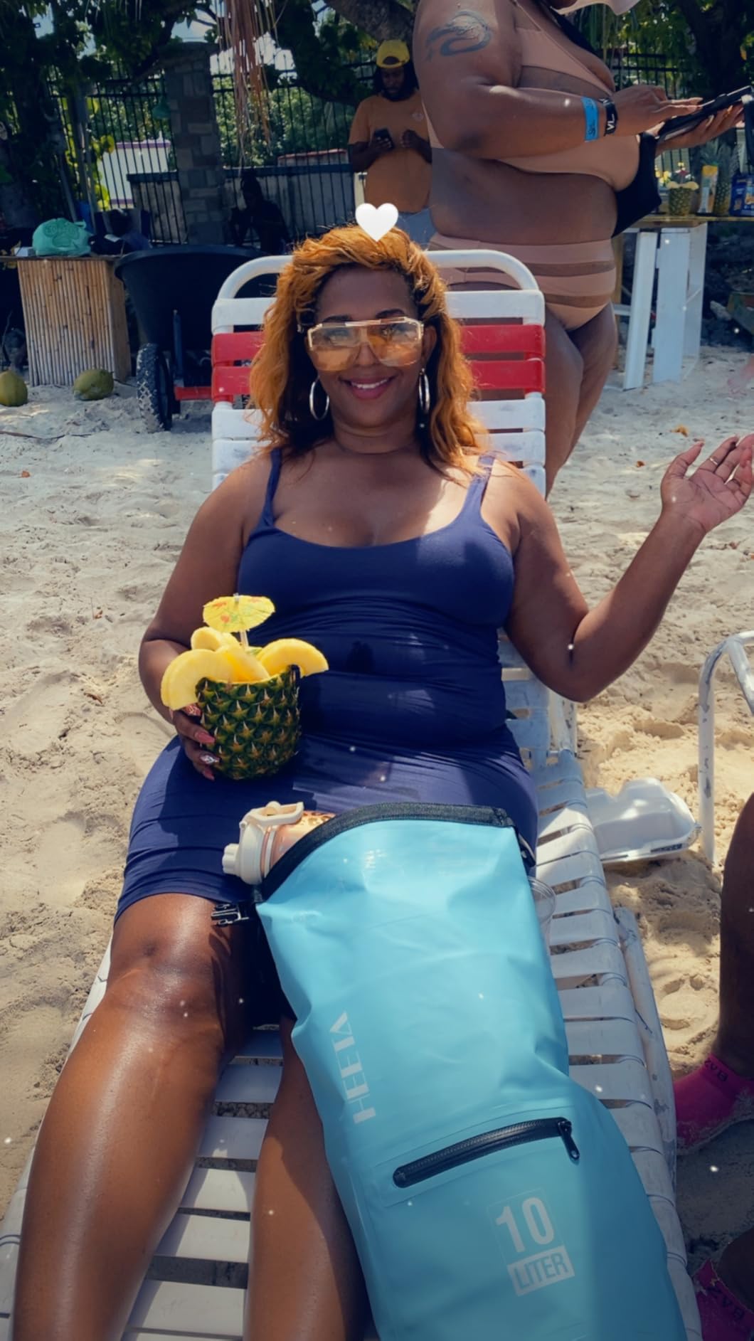 HEETA Waterproof Dry Bag with Front Zippered Pocket for Women Men, 5L/10L/20L/30L/40L Roll Top Lightweight Dry Storage Bag Backpack for Travel, Kayaking, Boating, Rafting, Camping, Hiking & Beach customer photo 1