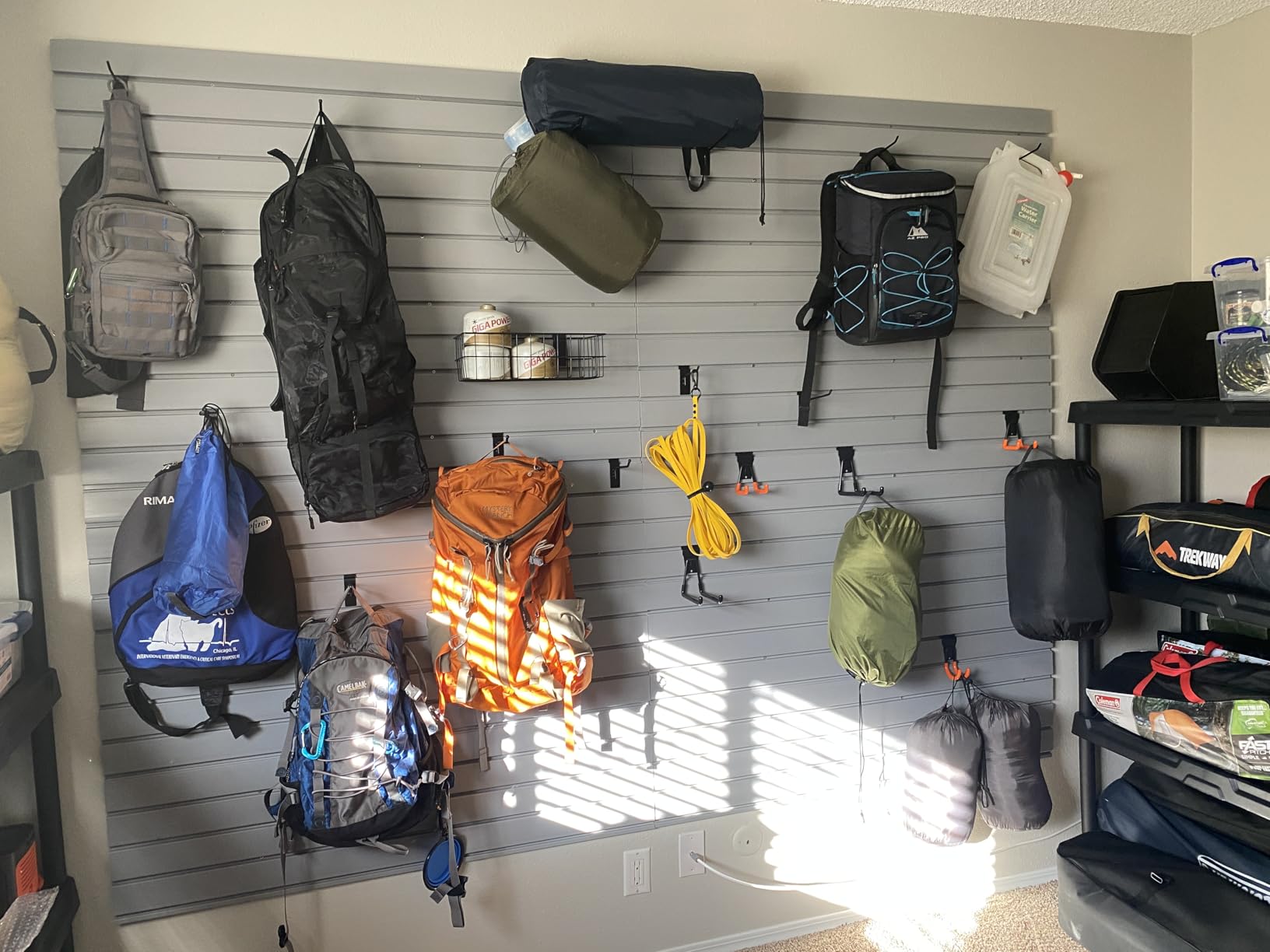 Slat Wall Paneling Garage Slat Wall Storage Systems, Slatwall Panels 4'x8' Slate Board Tool Organization, PVC Panels Organizer Black Slatwall Garage Storage & Organization Products customer photo 1