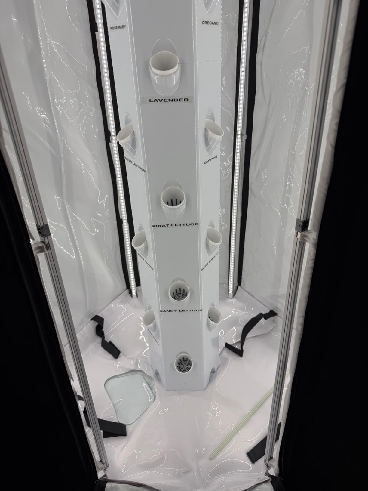 Indoor Hydroponic Growing System 2.0 - Grow 27 Lettuce, Vegetable, Herb & Fruiting Plants | Includes Grow Tent, 150W LED Grow Lights, Fan & Wheels for Indoor Gardening customer photo 1